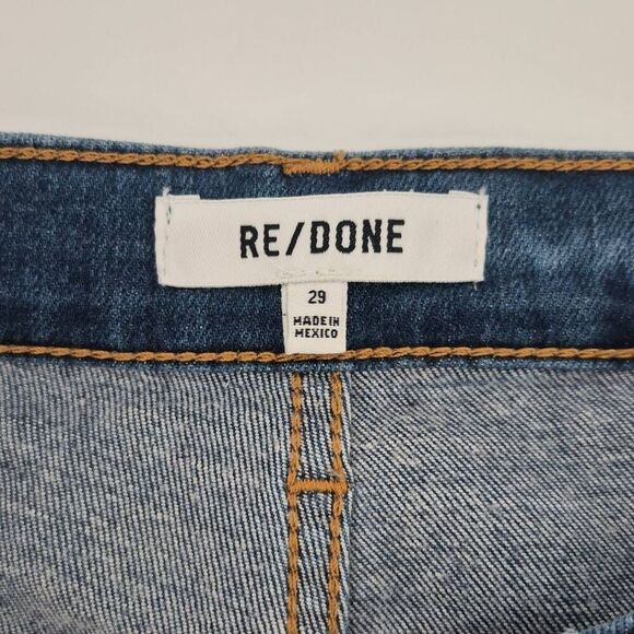 RE/DONE 70s Ultra High Rise Wide Leg Jeans Size 29 - Picture 9 of 11